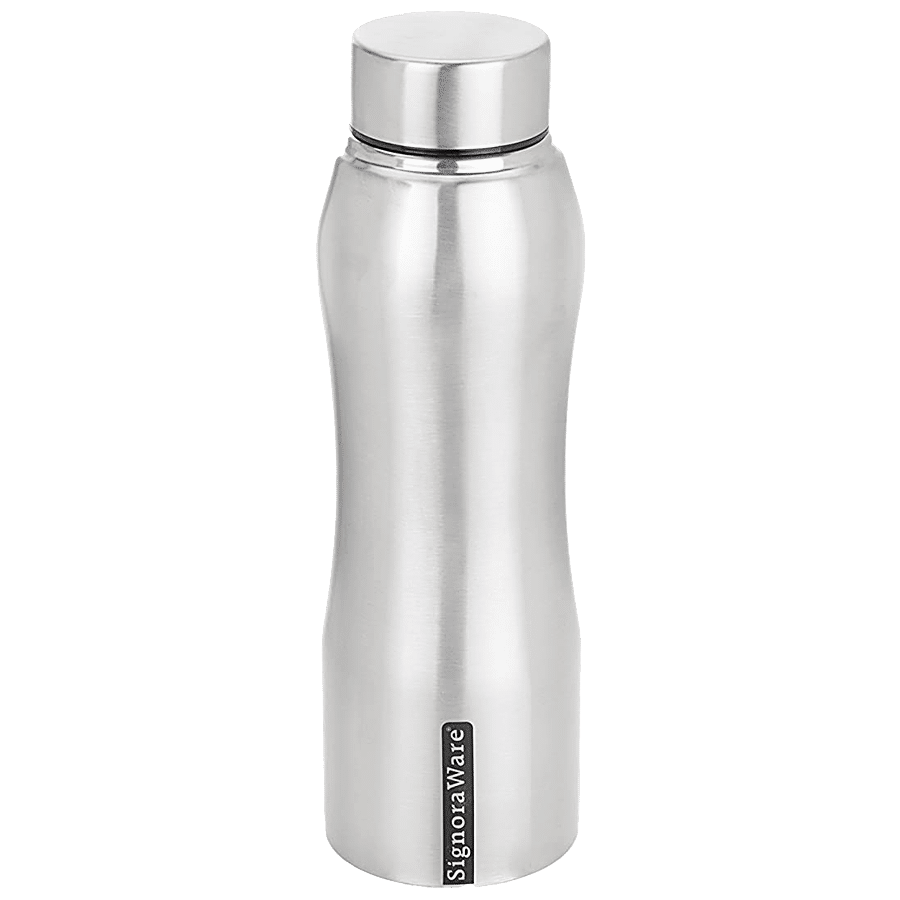 Signoraware Oxy Steel Single Walled Stainless Steel Fridge Water Bottle (Matte Finish)