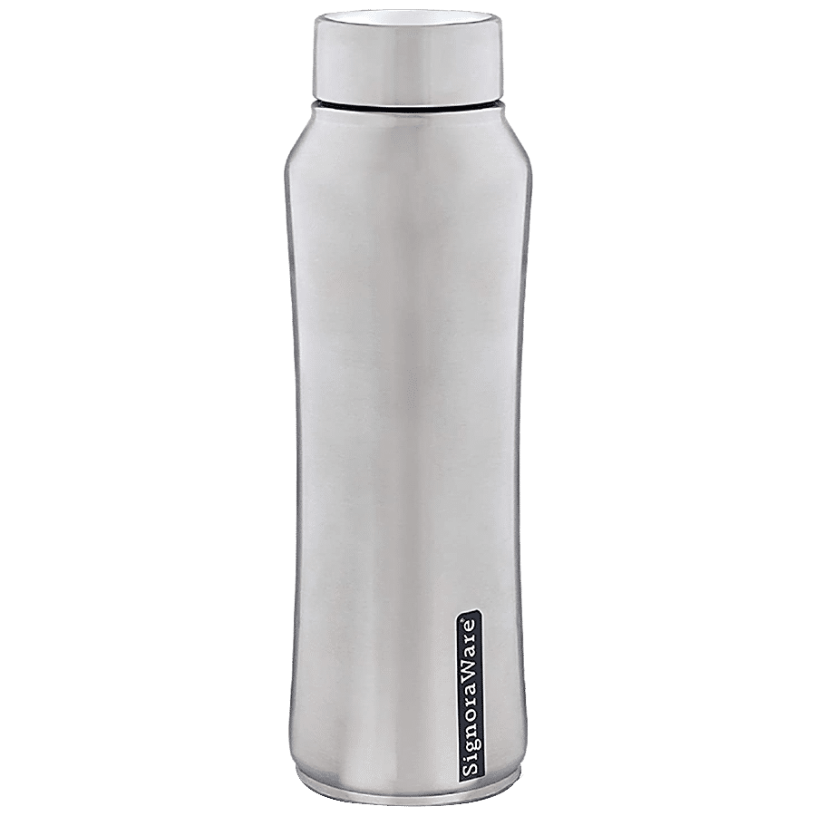 Signoraware Rexo Single Walled Stainless Steel Fridge Water Bottle - Matte finish