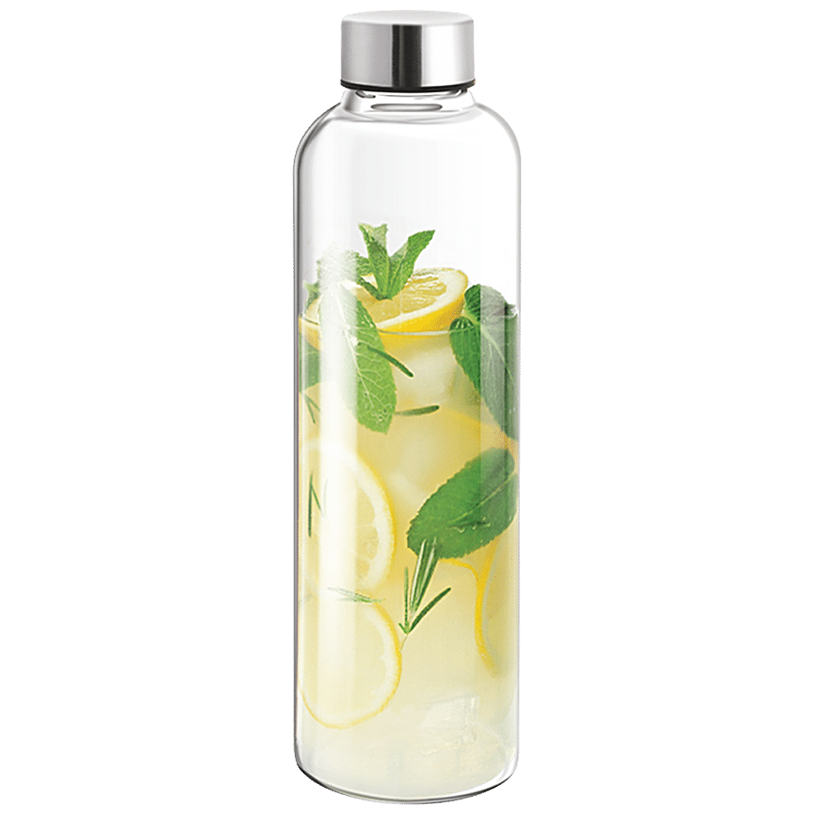 Treo Clarion Borosilicate Glass Water Bottle - Leak Proof