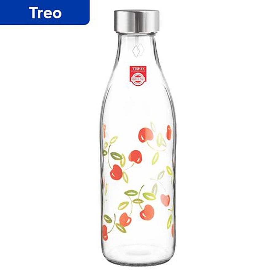 Treo Ivory Premium Glass Bottle - With Red Cherries