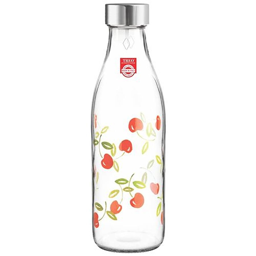 Treo Ivory Premium Glass Bottle - With Red Cherries