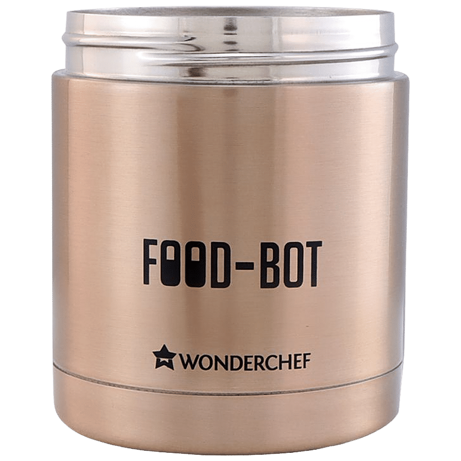 Wonderchef Food-Bot Stainless Steel Tiffin - Vacuum Insulated