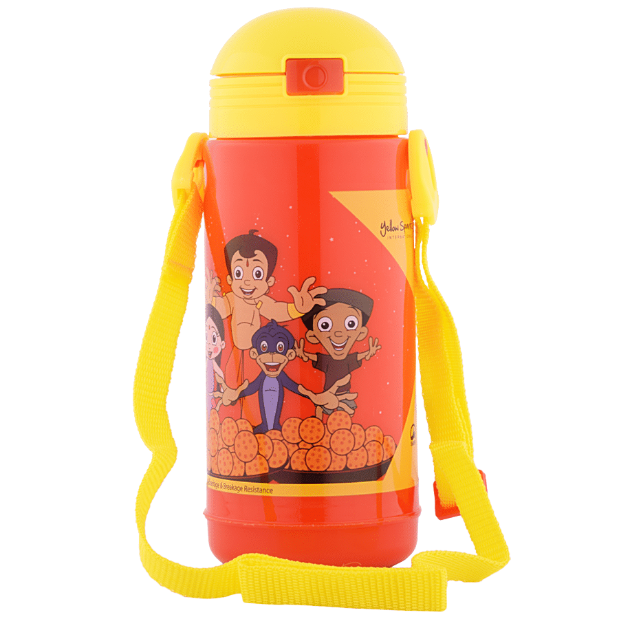 Yellow Spark Chota Bheem Large Hot & Cold Plastic Water Bottle