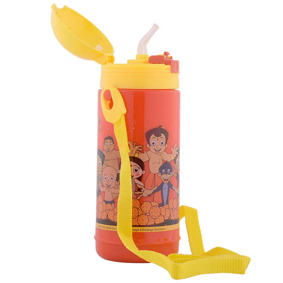 Yellow Spark Chota Bheem Large Hot & Cold Plastic Water Bottle