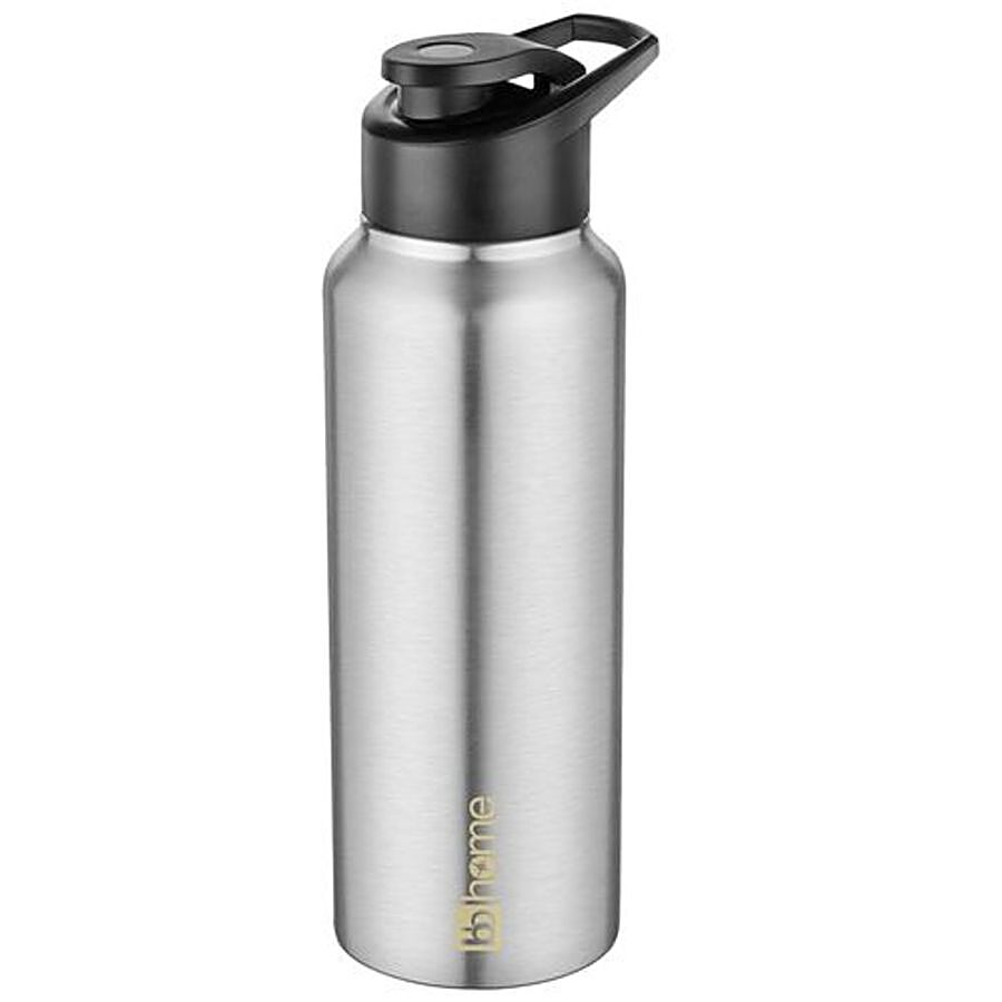 bb home Frost Stainless Steel Water Bottle With Sipper Cap - Steel Matt Finish