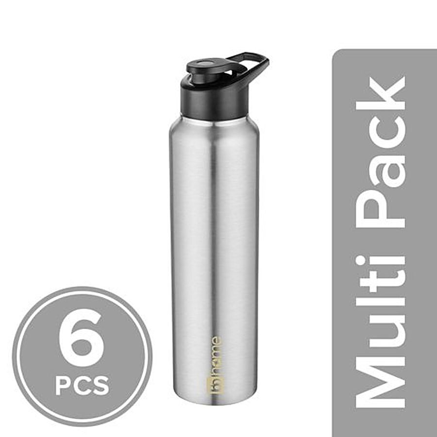 bb home Frost Stainless Steel Water Bottle With Sipper Cap - Steel Matt Finish