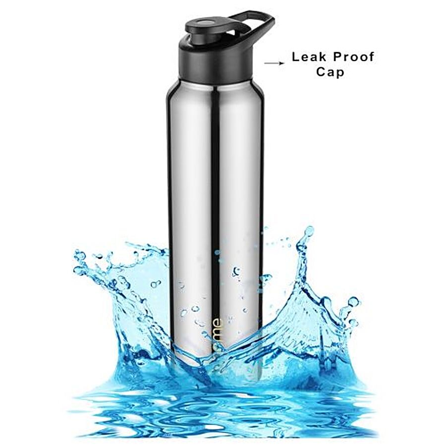 bb home Frost Stainless Steel Water Bottle With Sipper Cap - Steel Mirror Finish