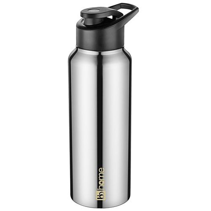 bb home Frost Stainless Steel Water Bottle With Sipper Cap - Steel Mirror Finish