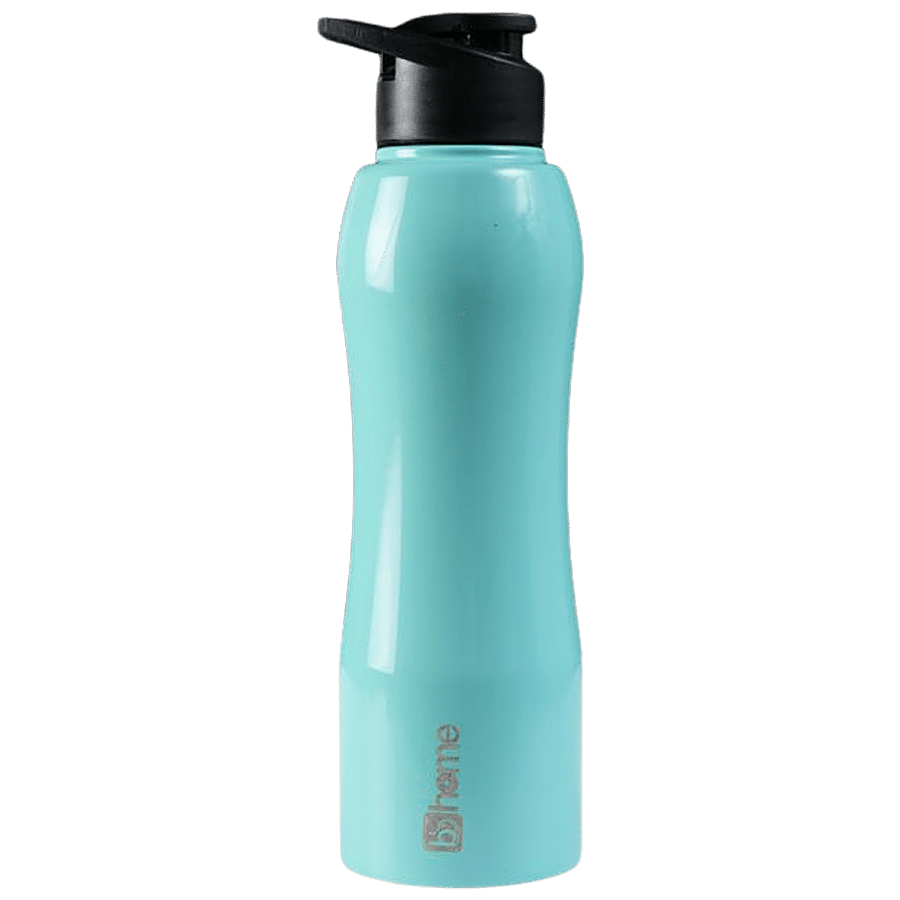 bb home Trendy Stainless Steel Water Bottle With Sipper Cap - Turquoise Blue