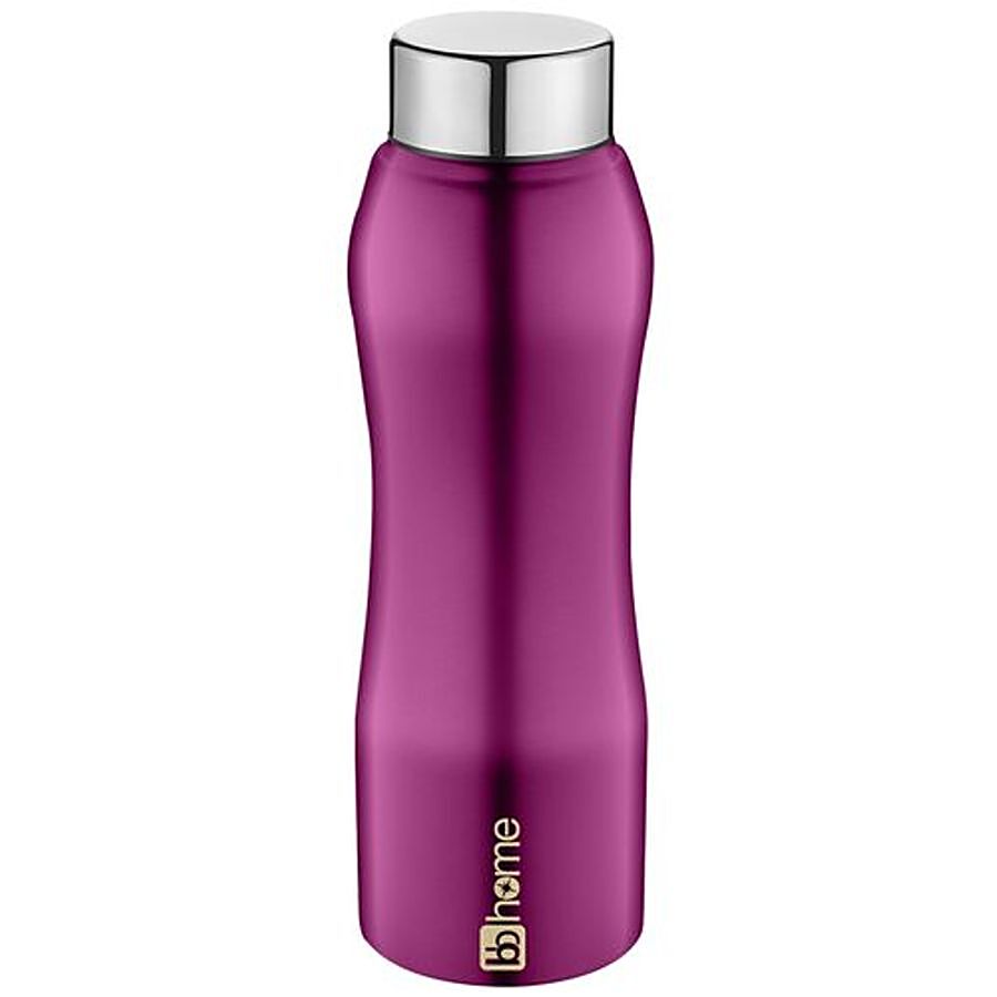 bb home Trendy Stainless Steel Water Bottle With Steel Cap - Purple