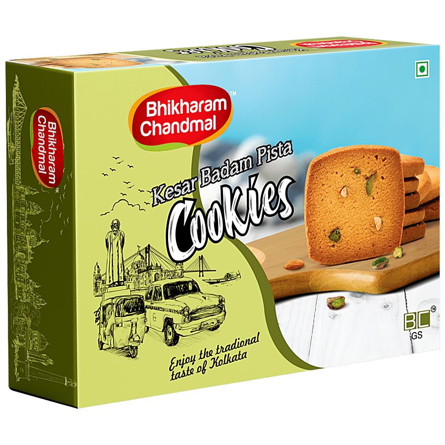 Bhikharam Chandmal Kesar Badam Pista Cookies