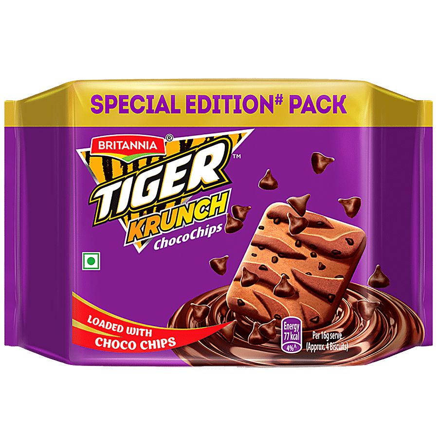 Britannia Tiger Krunch Choco Chips Biscuits