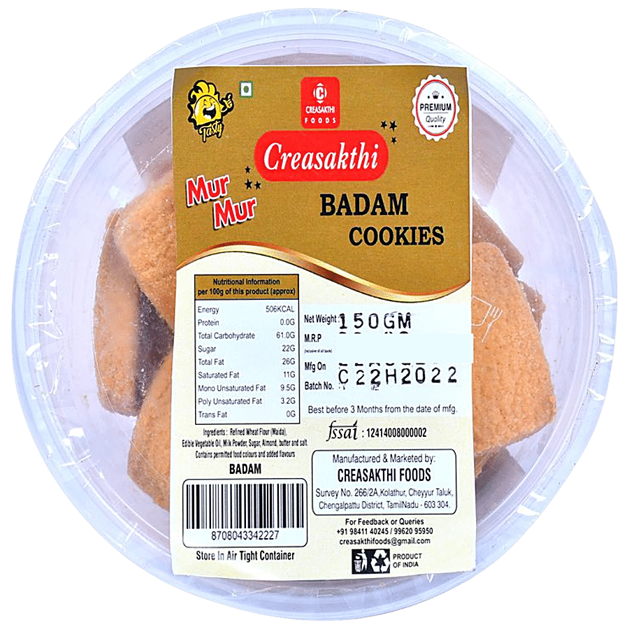 Creasakthi Badam Cookies - Premium Quality