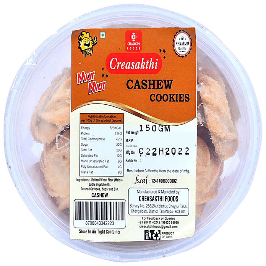 Creasakthi Cashew Cookies - Premium Quality