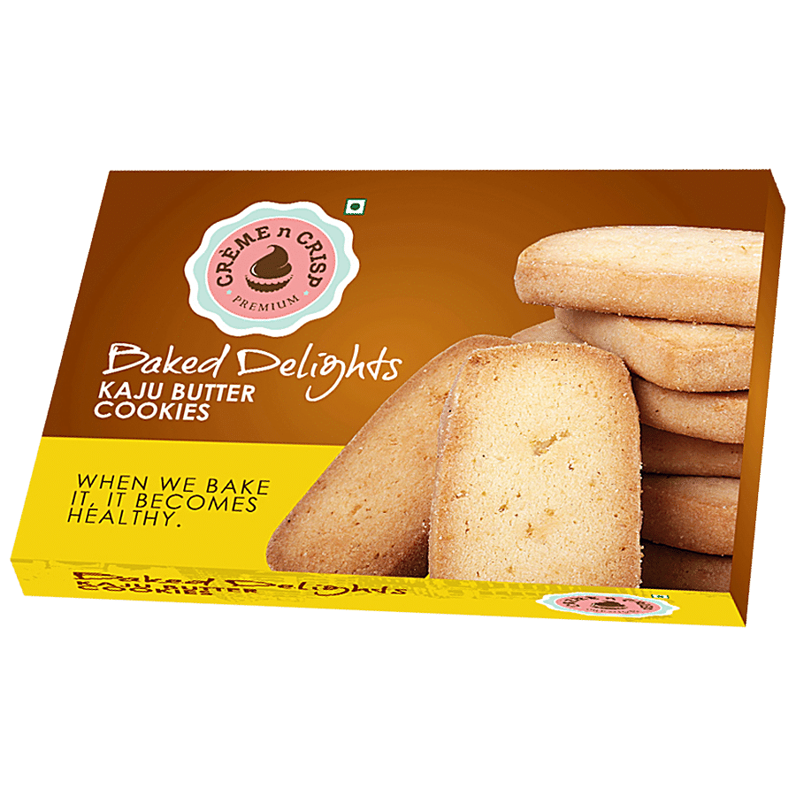 Creme N Crisp Kaju Butter Cookies - Baked Delights