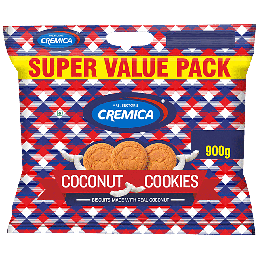 Cremica Coconut Cookies - Made With Real Coconut