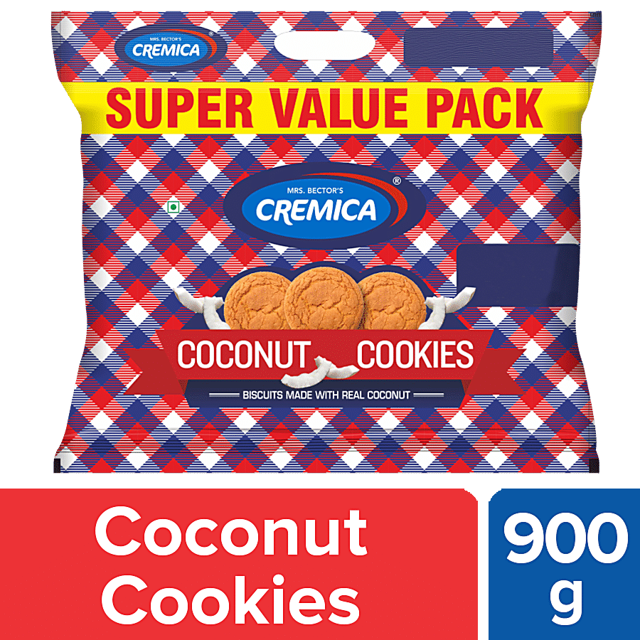 Cremica Coconut Cookies - Made With Real Coconut