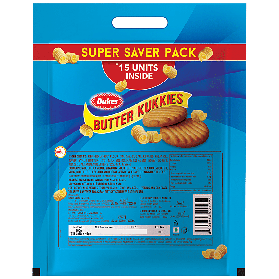 Dukes  Butter Kukkies - Crunchy