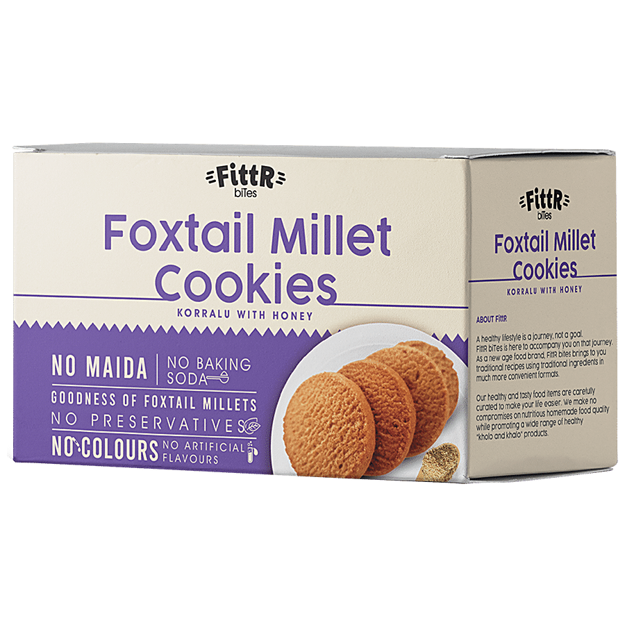 FittR Foxtail Millet Cookies - Rich In Protein