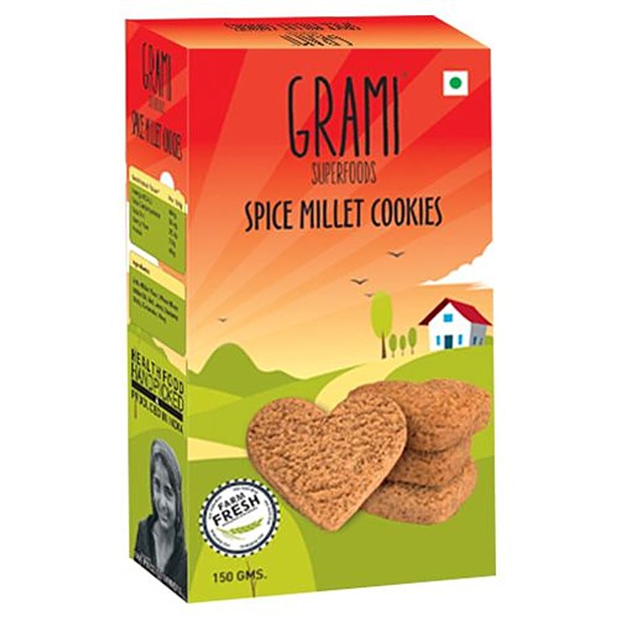 GRAMI SUPERFOODS Cookies - Spice Millet