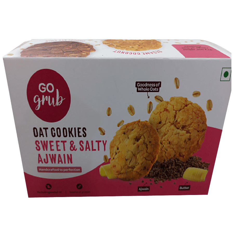 Go Grub Oat Cookies - High In Protein & Fibre