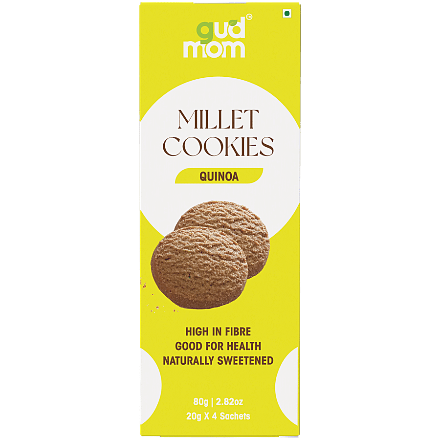 Gudmom Quinoa Millet Cookies - 100% Natural Jaggery