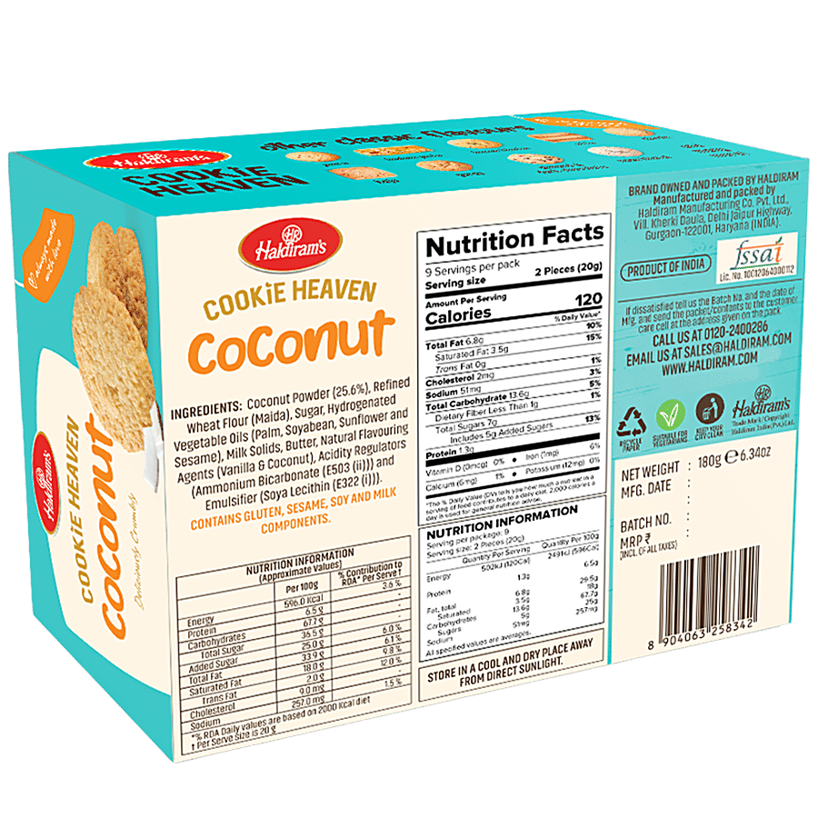 Haldiram's Cookie Heaven Coconut Cookies