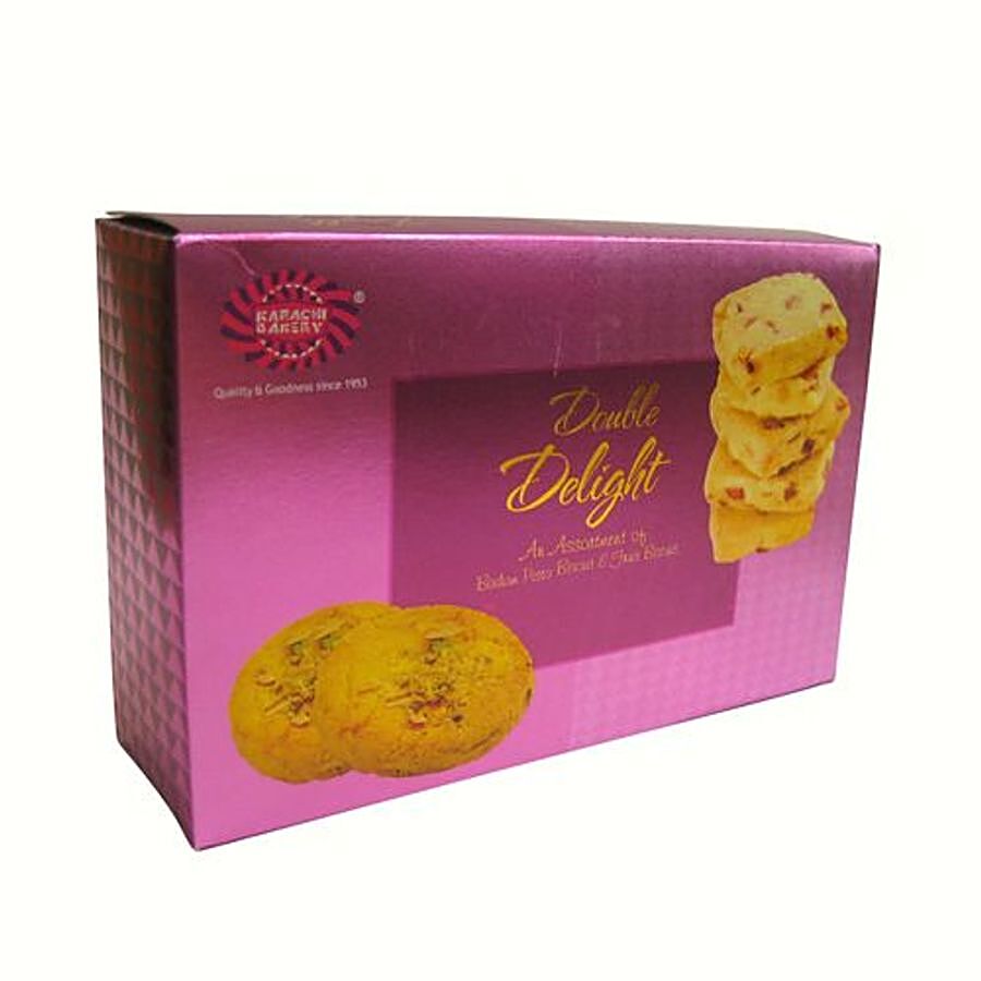 Karachi Bakery  Double Delight Badam Pista & Fruit Biscuit