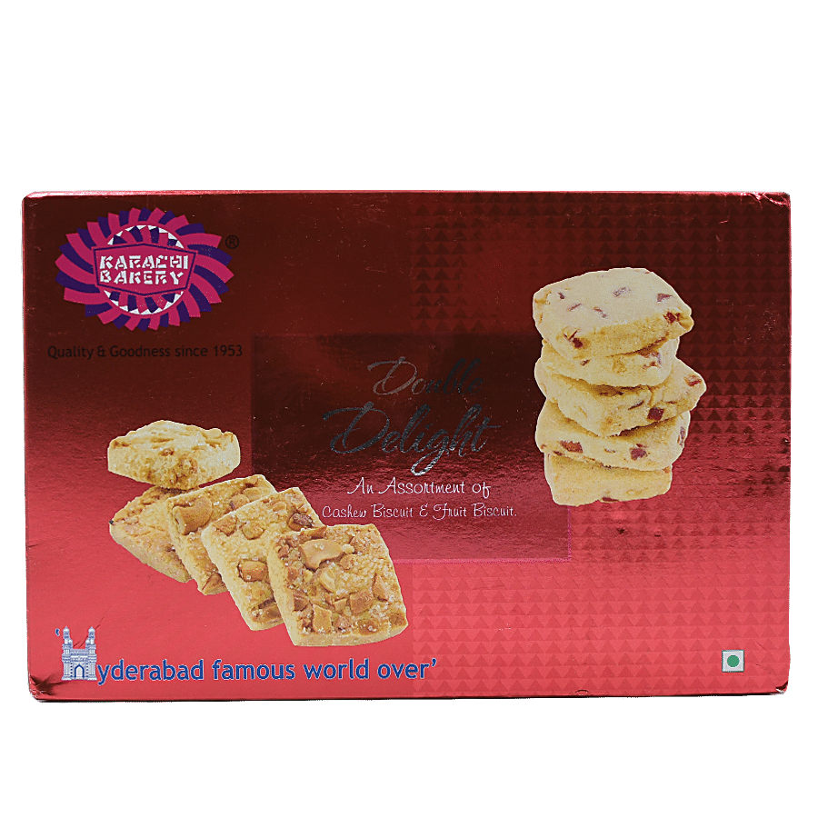 Karachi Bakery  Double Delight Cashew & Fruit Biscuit