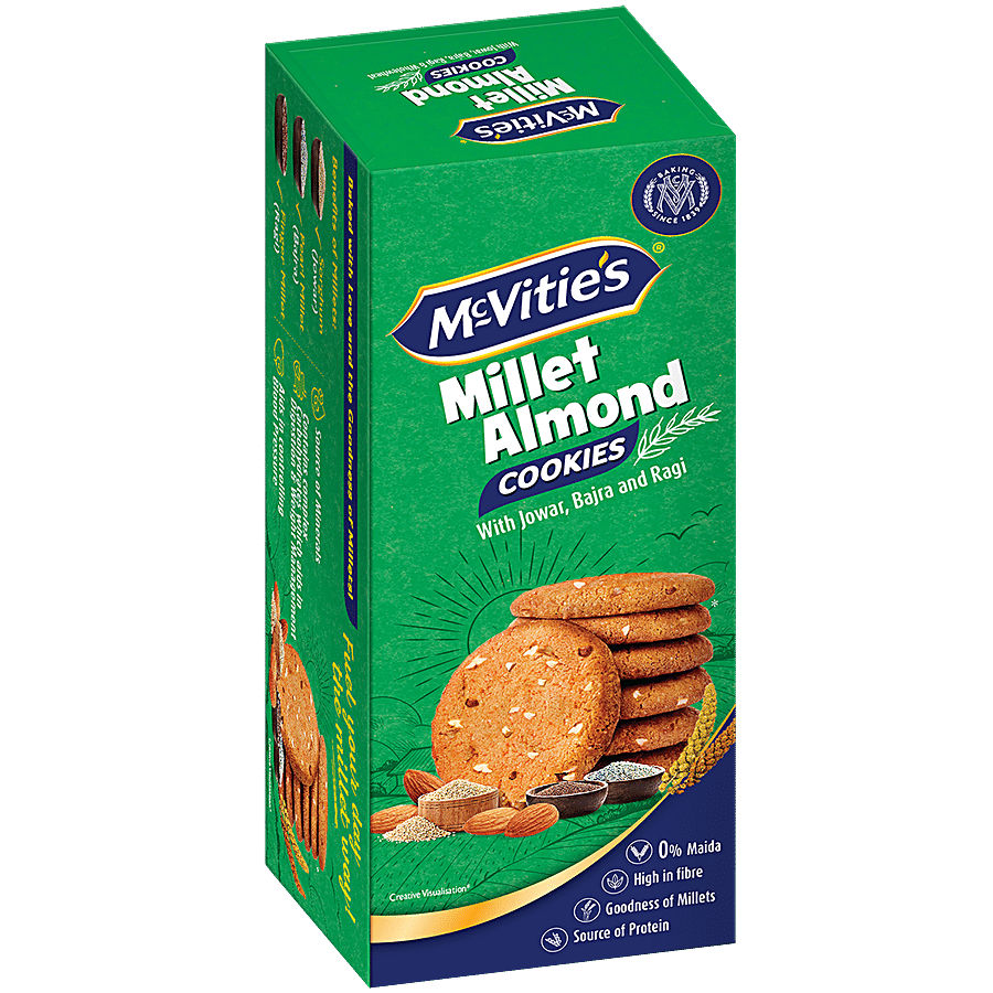 McVitie's Millet Almond Cookies - With Jowar