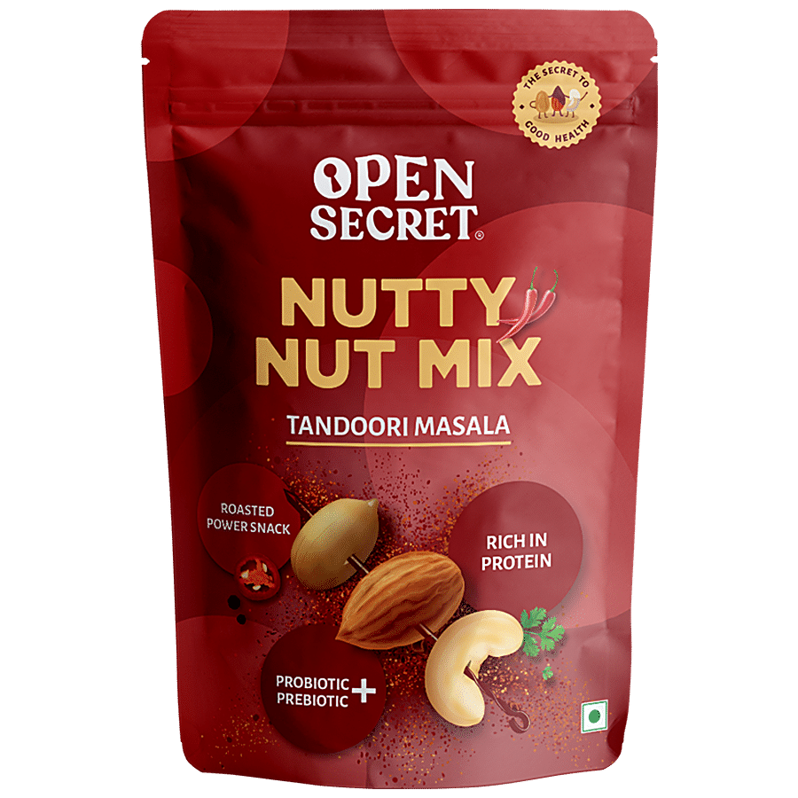 Open Secret Healthy Snack-Chocolate Nutty Cookies & Tandoori Mix Nuts