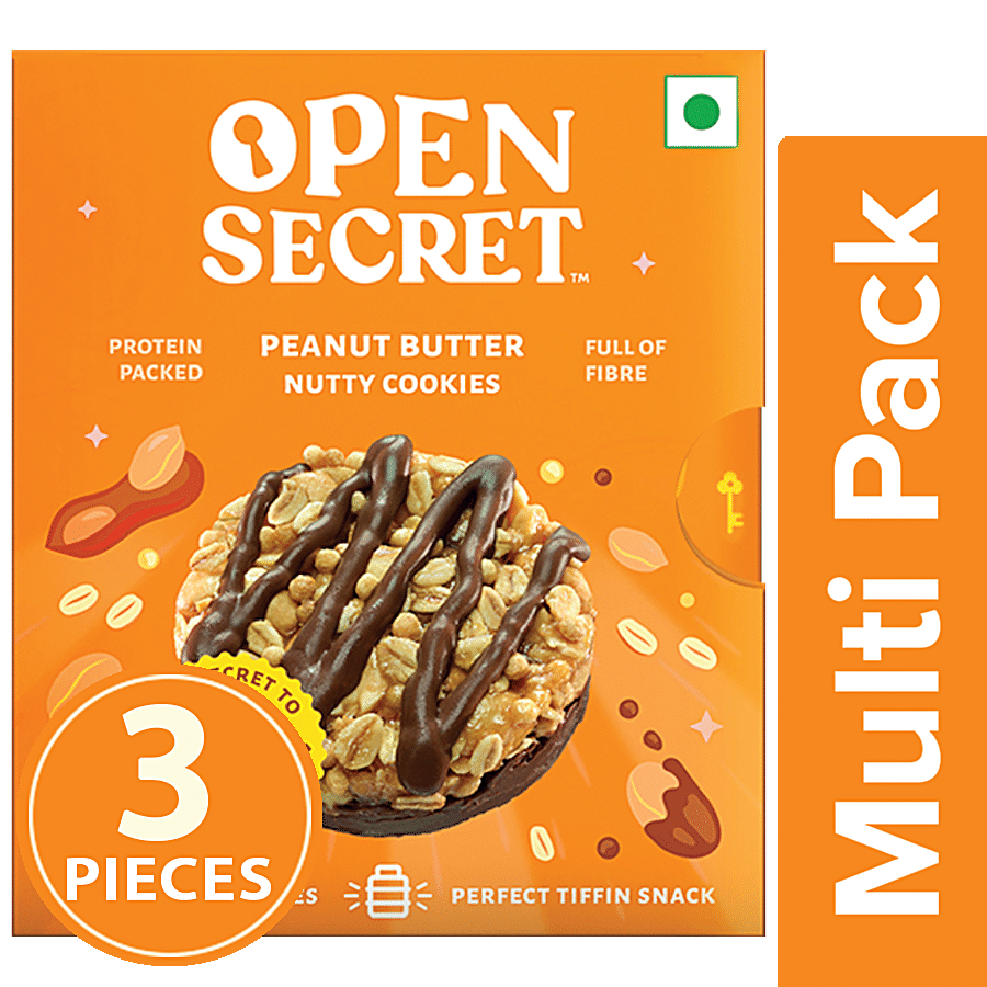 Open Secret Nutty Cookies- Peanut Butter (3 Boxes