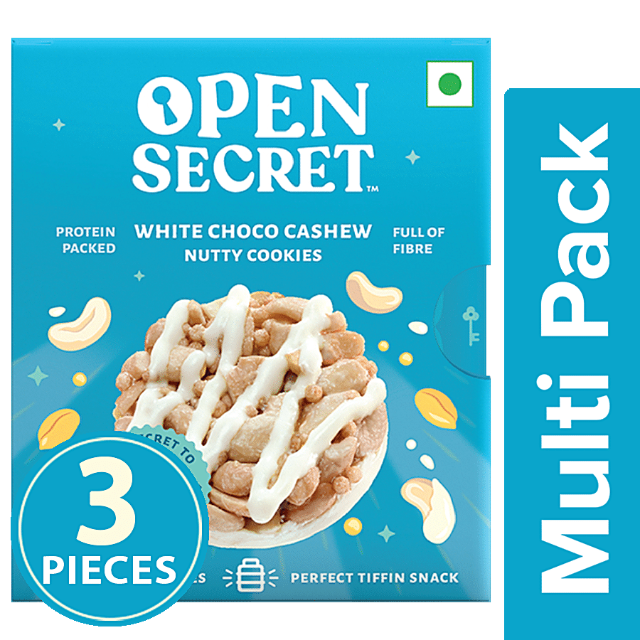 Open Secret Nutty Cookies- White Choco Cashew (3 Boxes