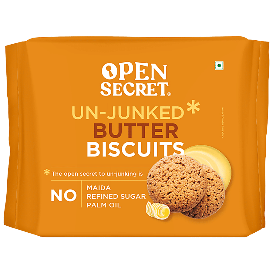 Open Secret Unjunked Butter Biscuit - No Maida