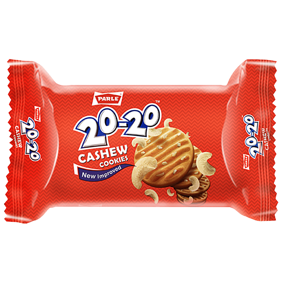 PARLE 20-20 Cashew Cookies - Crispy