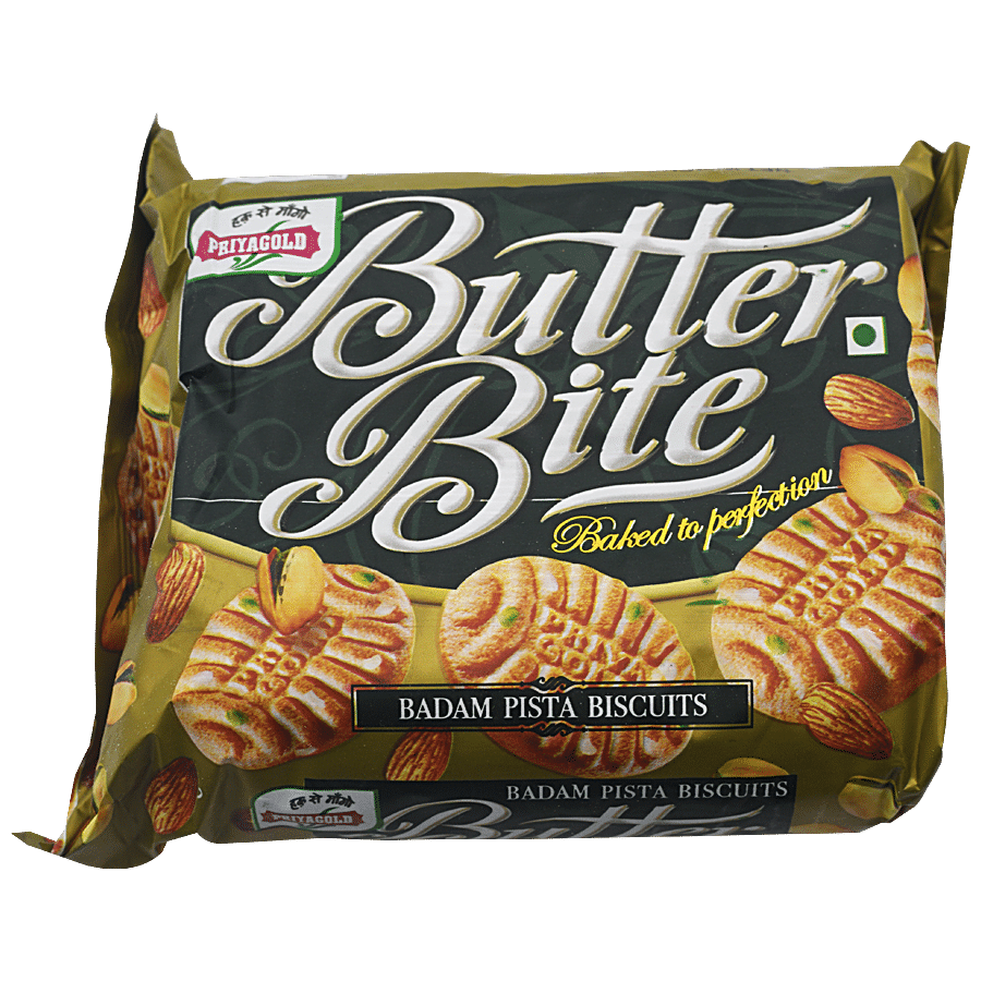 PRIYAGOLD Butter Bite Badam Pista Biscuits