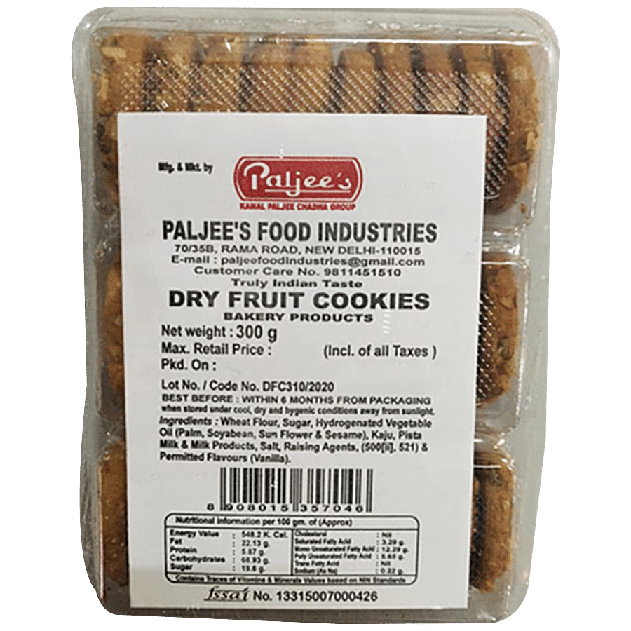 Paljee's Dry Fruit Cookies