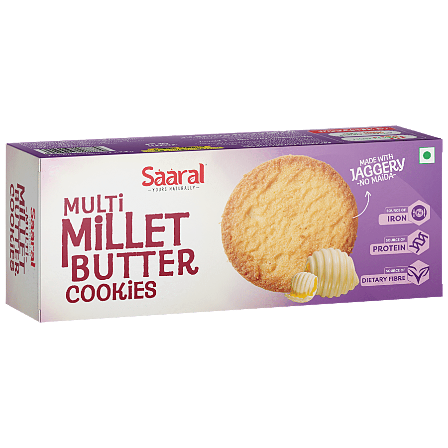 SAARAL Multi Millet Butter Cookies - No Maida