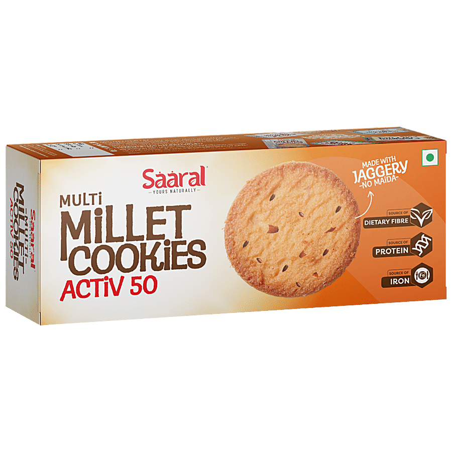 SAARAL Multi Millet Cookies - Activ 50+