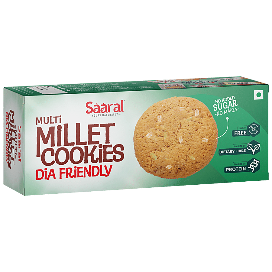 SAARAL Multi Millet Cookies - Dia Friendly