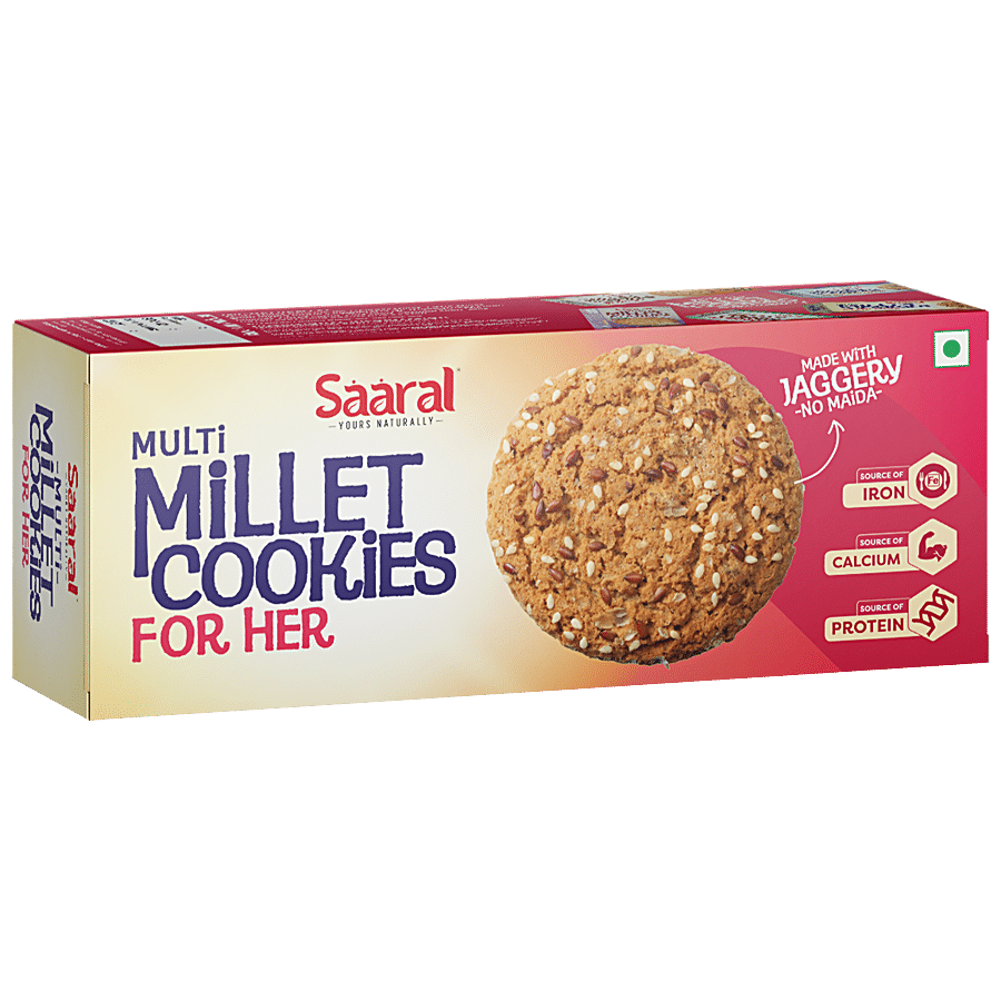 SAARAL Multi Millet Cookies - No Maida