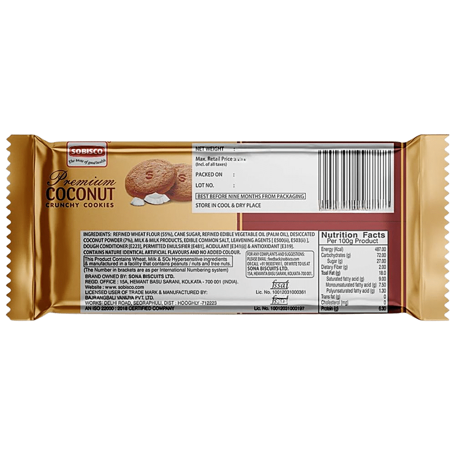 Sobisco Premium Coconut Crunchy Cookies