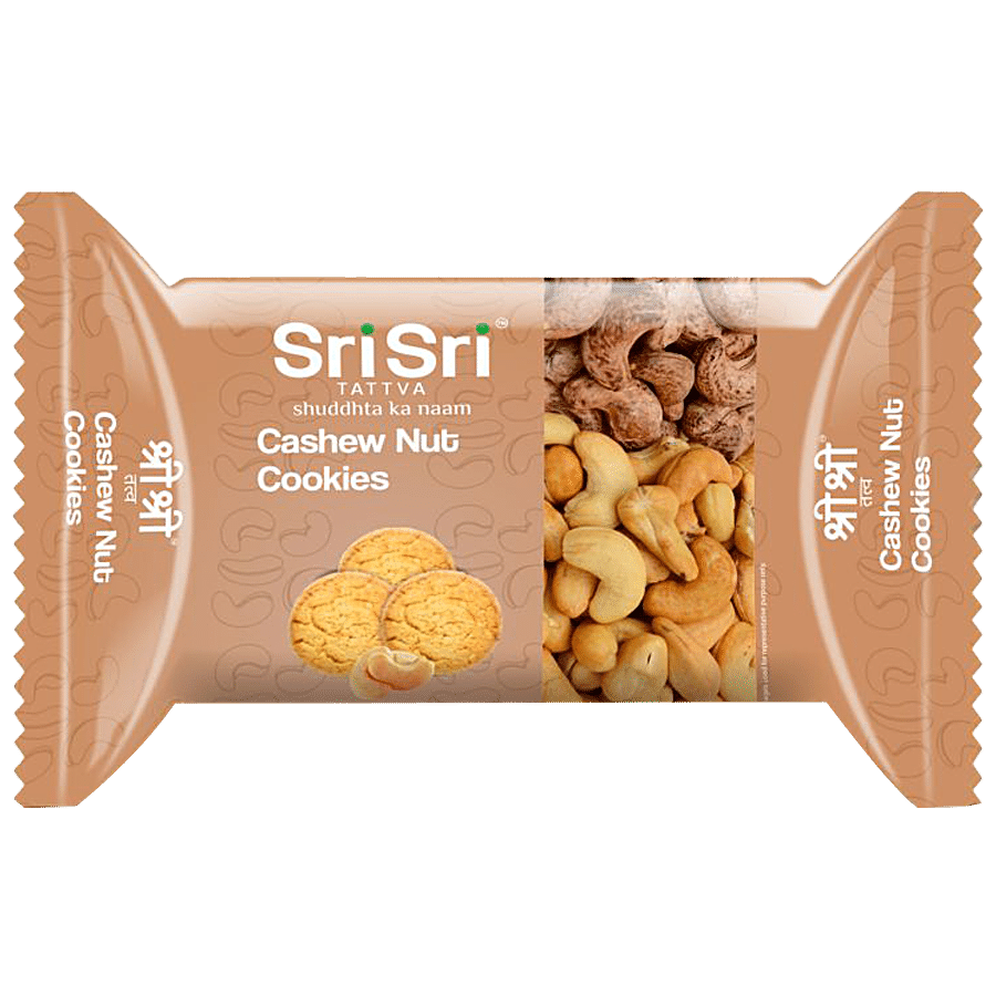 Sri Sri Tattva Cashew Nut Cookies - Teatime Snack