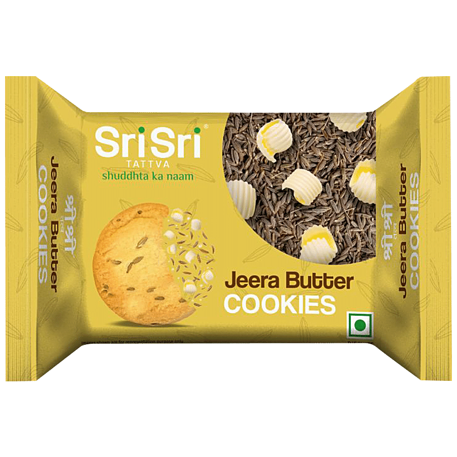 Sri Sri Tattva Jeera Butter Cookies - Crispy