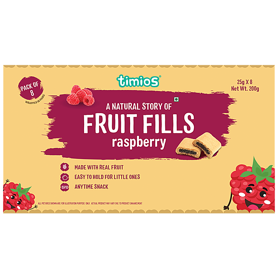 Timios Fruit Fills - Raspberry Flavour