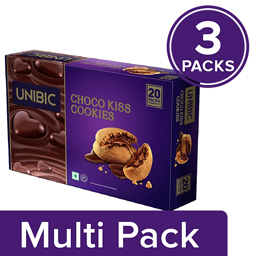 UNIBIC Centre Filled-Choco Kiss Cookies