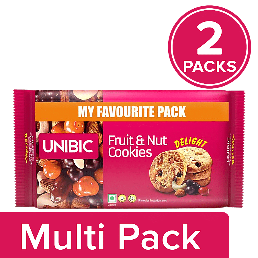 UNIBIC Fruit & Nut Cookies - Zero Cholesterol & No Trans Fat