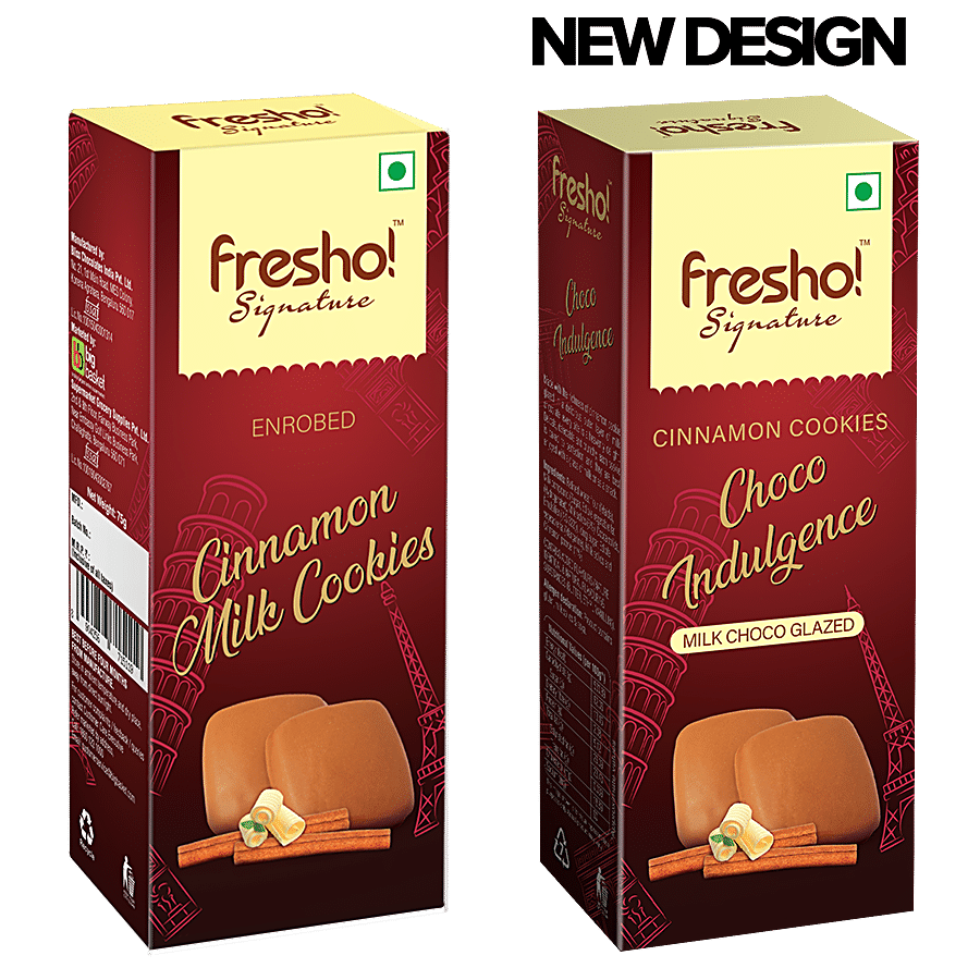 fresho! Signature Enrobed Cinnamon Milk Chocolate Dipped Cookies