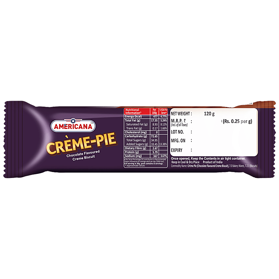 Americana Creme-pie Chocolate Biscuits - Delightful Taste