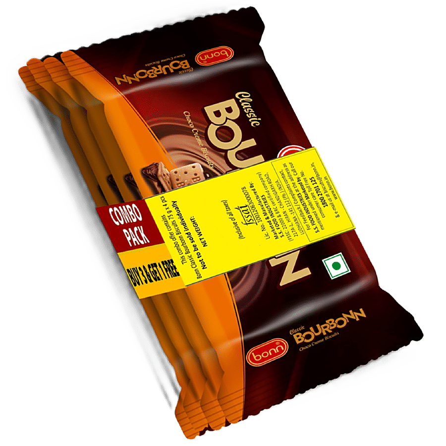 Bonn Classic Bourbon Choco Creme Biscuits - Sweet & Crunchy